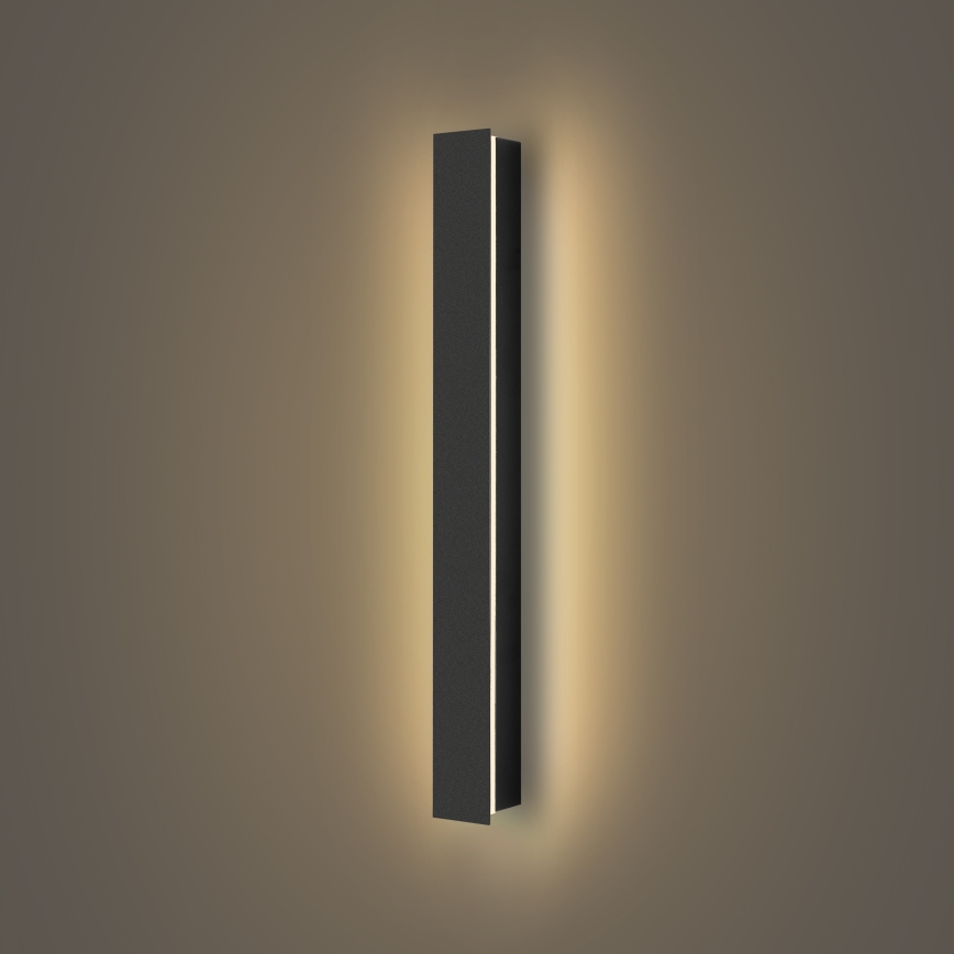 Brilagi - LED āra sienas gaismeklis LINEAR LED/12W/230V 3000K IP65 50 cm melns