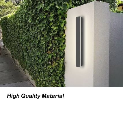 Brilagi - LED āra sienas gaismeklis LINEAR, 12W, 230V, 3000K, IP65, 50 cm, antracīts, CRI 90