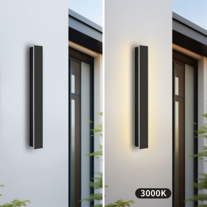 Brilagi - LED āra sienas gaismeklis LINEAR LED/12W/230V 3000K IP65 50 cm melns CRI 90