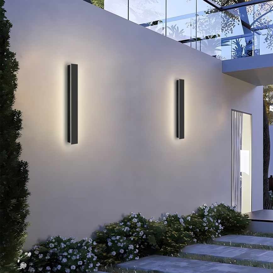 Brilagi - LED āra sienas gaismeklis LINEAR LED/12W/230V 3000K IP65 50 cm melns CRI 90