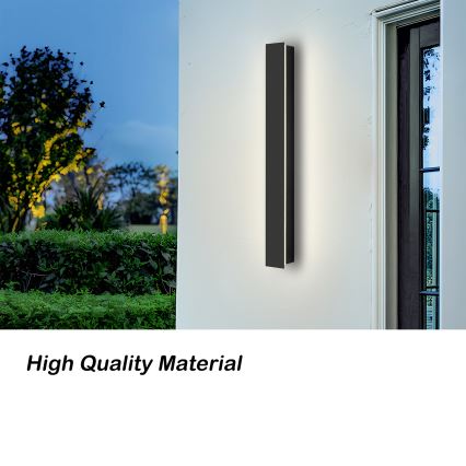Brilagi - LED āra sienas gaismeklis LINEAR LED/12W/230V 3000K IP65 50 cm melns CRI 90
