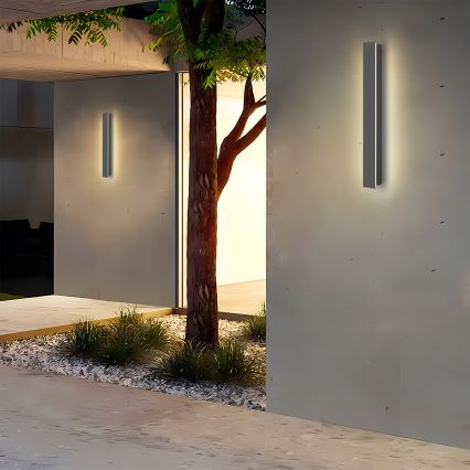 Brilagi - LED āra sienas gaismeklis LINEAR LED/12W/230V 4000K IP65 50 cm antracīts CRI 90