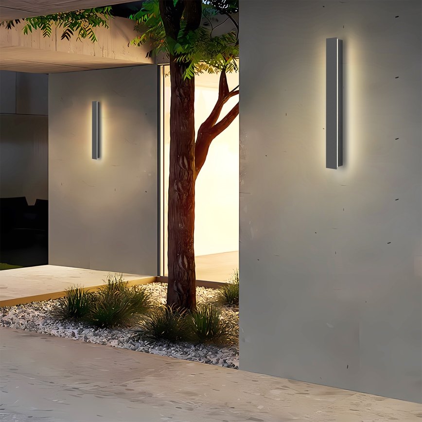 Brilagi - LED āra sienas gaismeklis LINEAR LED/12W/230V 4000K IP65 50 cm antracīts CRI 90