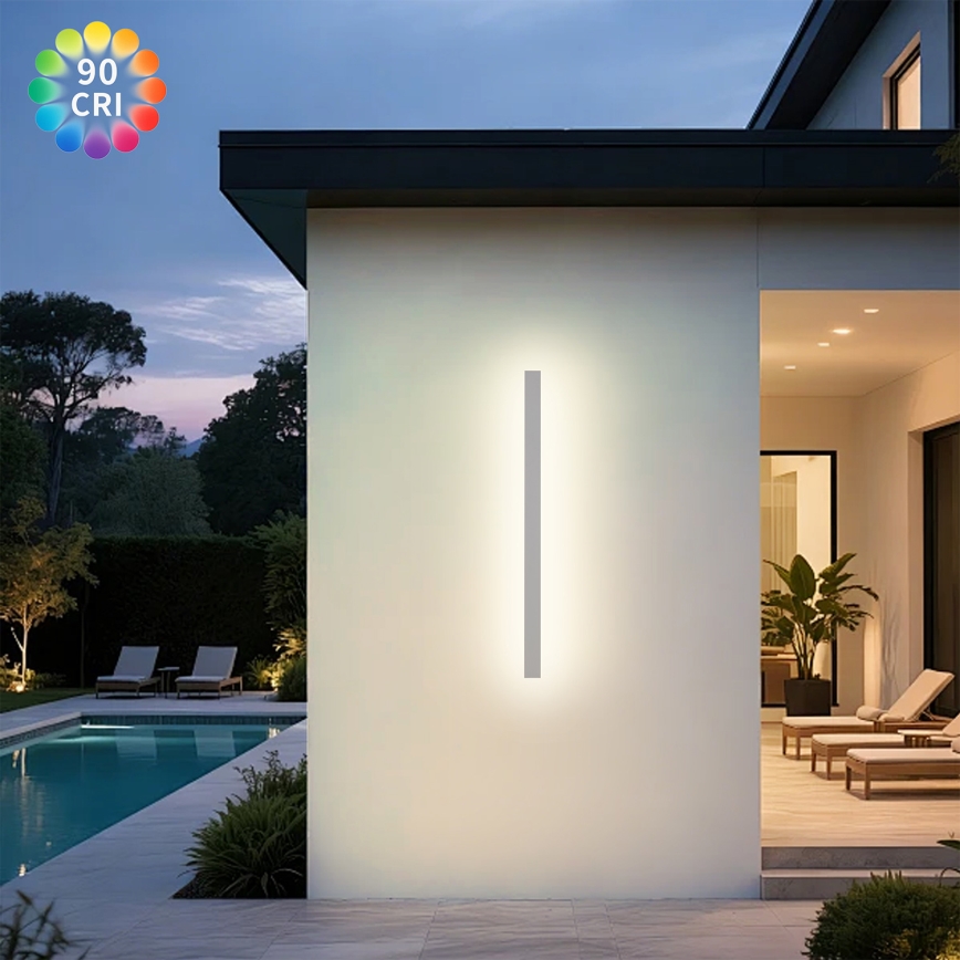 Brilagi - LED āra sienas gaismeklis LINEAR LED/22W/230V 3000K IP65 100 cm balts CRI 90