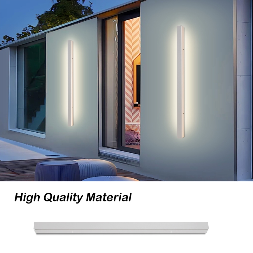 Brilagi - LED āra sienas gaismeklis LINEAR LED/22W/230V 3000K IP65 100 cm balts CRI 90