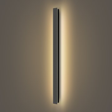 Brilagi - LED āra sienas gaismeklis LINEAR LED/22W/230V 3000K IP65 100 cm melns