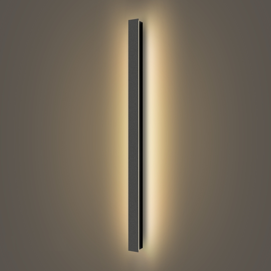 Brilagi - LED āra sienas gaismeklis LINEAR LED/22W/230V 3000K IP65 100 cm melns