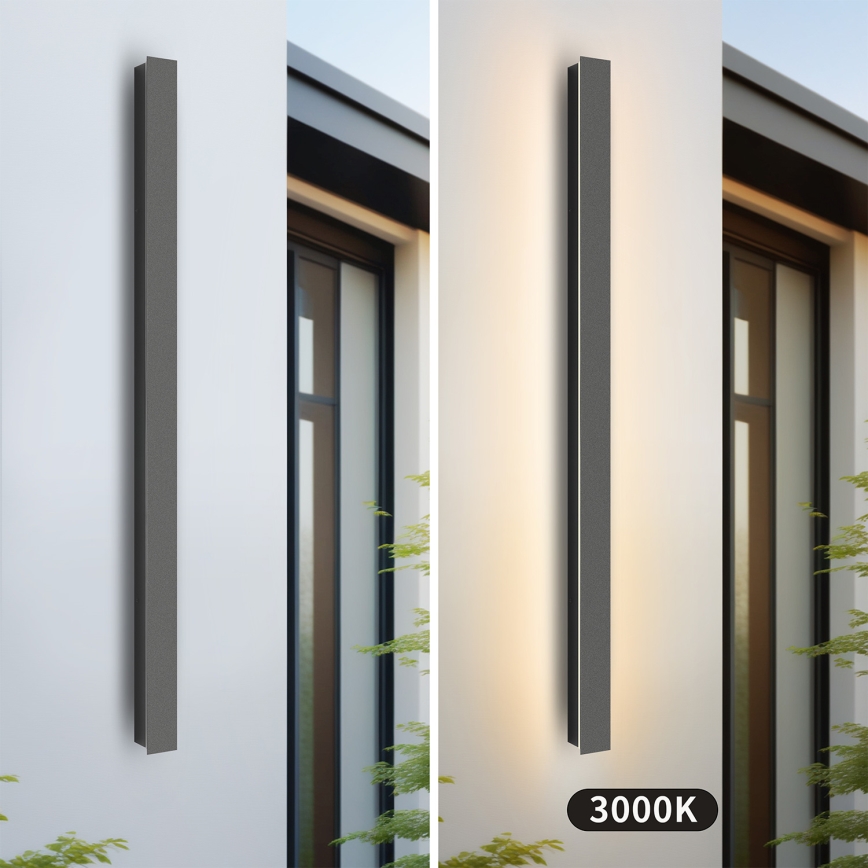 Brilagi - LED āra sienas gaismeklis LINEAR LED/22W/230V 3000K IP65 100 cm antracīts CRI 90