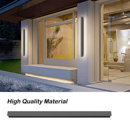 Brilagi - LED āra sienas gaismeklis LINEAR LED/22W/230V 3000K IP65 100 cm antracīts CRI 90