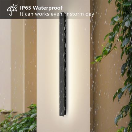 Brilagi - LED āra sienas gaismeklis LINEAR LED/22W/230V 4000K IP65 100 cm melns CRI 90