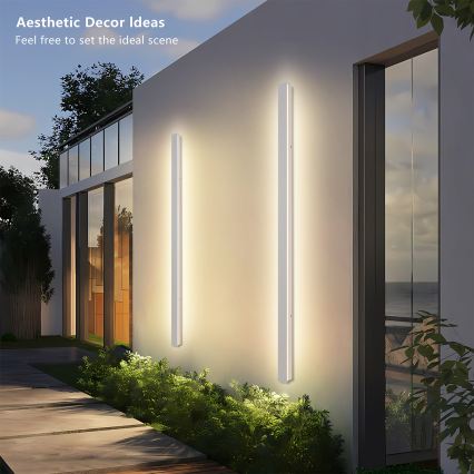 Brilagi - LED āra sienas gaismeklis LINEAR LED/32W/230V 3000K IP65 140 cm balts CRI 90