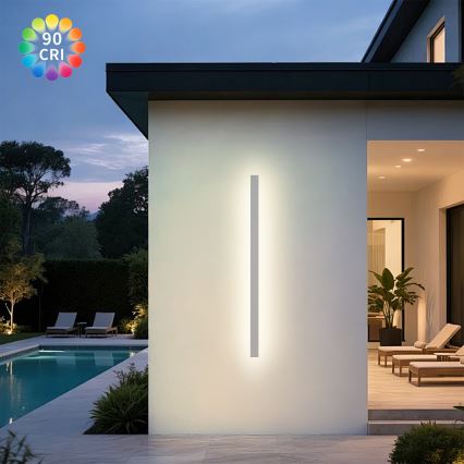 Brilagi - LED āra sienas gaismeklis LINEAR LED/32W/230V 3000K IP65 140 cm balts CRI 90