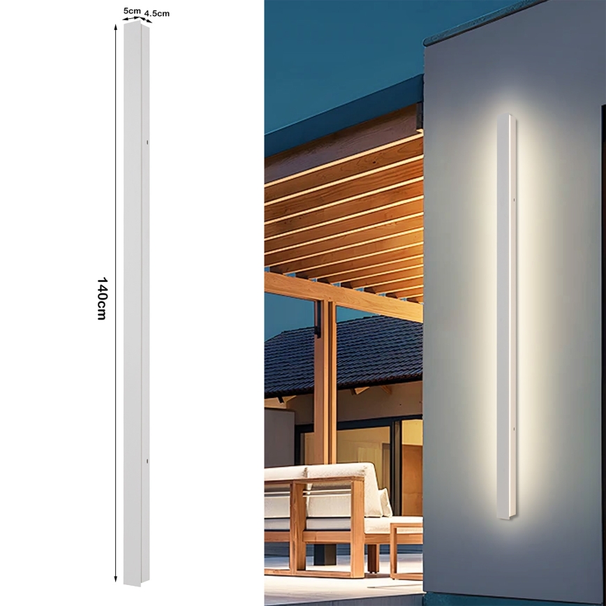 Brilagi - LED āra sienas gaismeklis LINEAR LED/32W/230V 3000K IP65 140 cm balts CRI 90