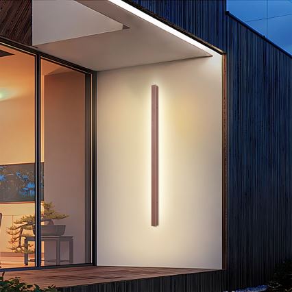 Brilagi - LED āra sienas gaismeklis LINEAR LED/32W/230V 3000K IP65 140 cm brūna CRI 90
