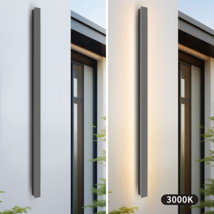 Brilagi - LINEAR LED āra sienas gaismeklis 32W/230V 3000K IP65 140 cm antracīts CRI 90