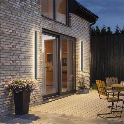 Brilagi - LINEAR LED āra sienas gaismeklis 32W/230V 3000K IP65 140 cm antracīts CRI 90