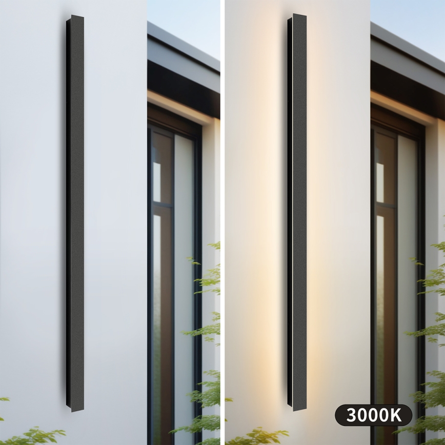 Brilagi - LED āra sienas gaismeklis LINEAR LED/32W/230V 3000K IP65 140 cm melns CRI 90