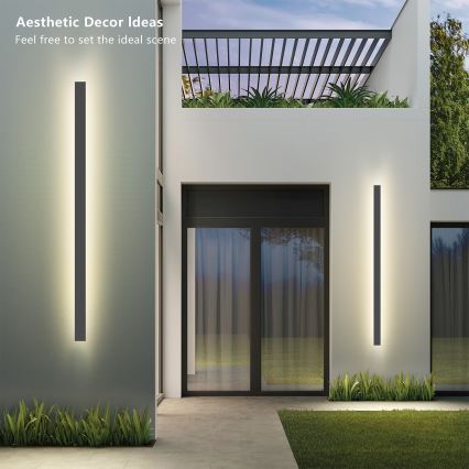 Brilagi - LED āra sienas gaismeklis LINEAR LED/32W/230V 4000K IP65 140 cm antracīts CRI 90