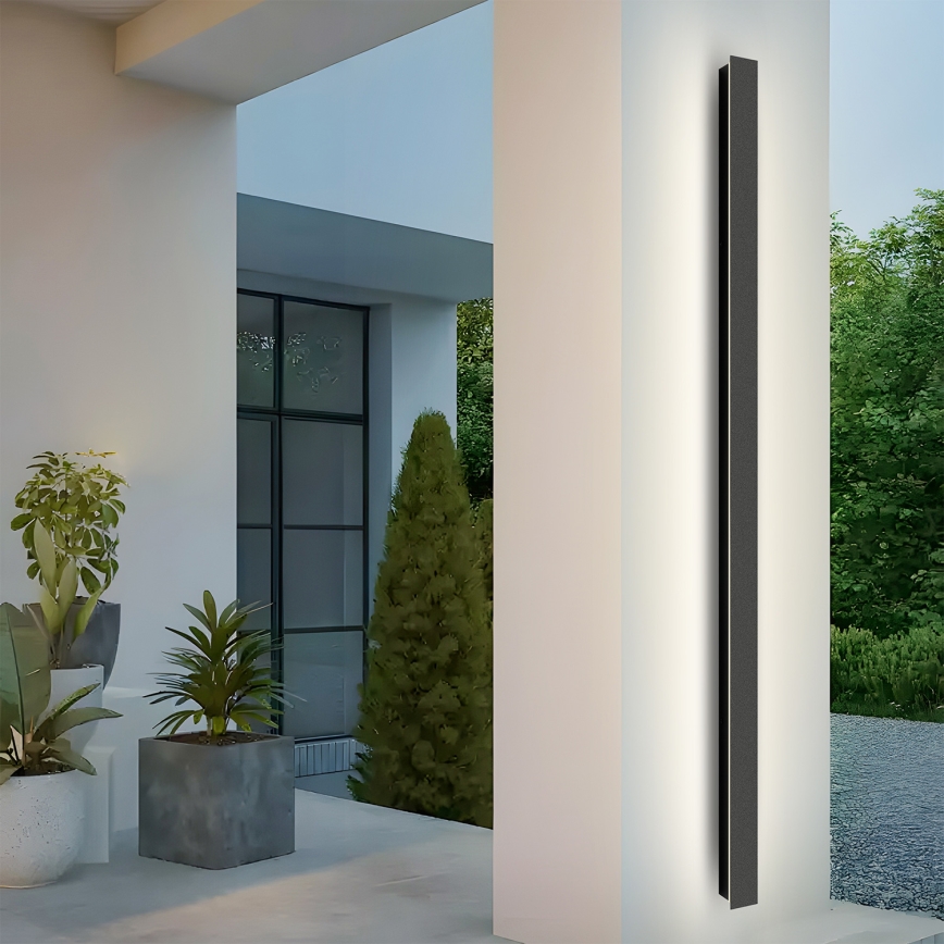 Brilagi - LED āra sienas gaismeklis LINEAR LED/32W/230V 4000K IP65 140 cm melns CRI 90