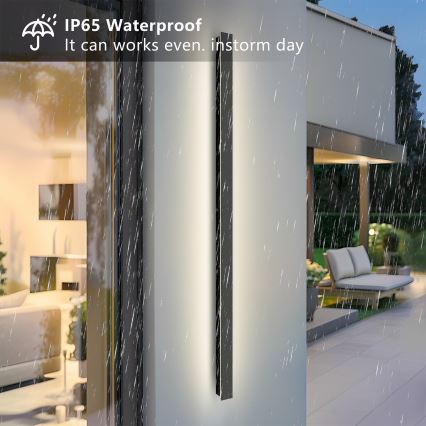 Brilagi - LED āra sienas gaismeklis LINEAR LED/32W/230V 4000K IP65 140 cm melns CRI 90
