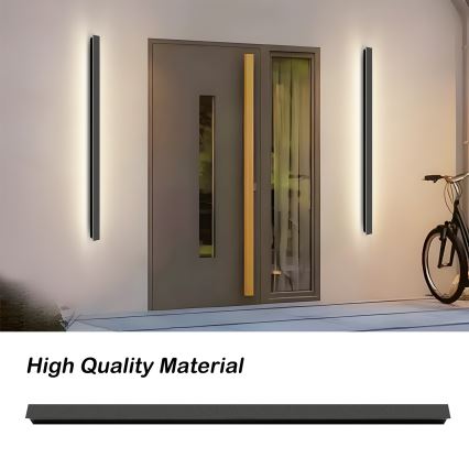 Brilagi - LED āra sienas gaismeklis LINEAR LED/32W/230V 4000K IP65 140 cm melns CRI 90