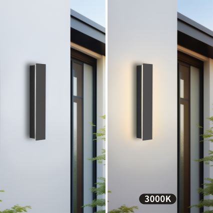 Brilagi - LED āra sienas gaismeklis LINEAR, 8W/230V, 3000K, IP65, 30 cm, antracīts, CRI 90