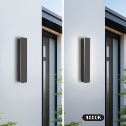 Brilagi - LINEAR LED āra sienas gaismeklis/8W/230V 4000K IP65 30 cm antracīts CRI 90