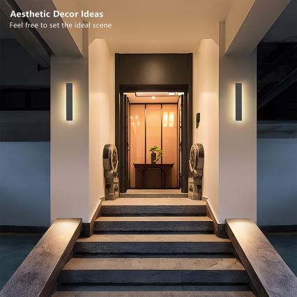 Brilagi - LINEAR LED āra sienas gaismeklis/8W/230V 4000K IP65 30 cm antracīts CRI 90