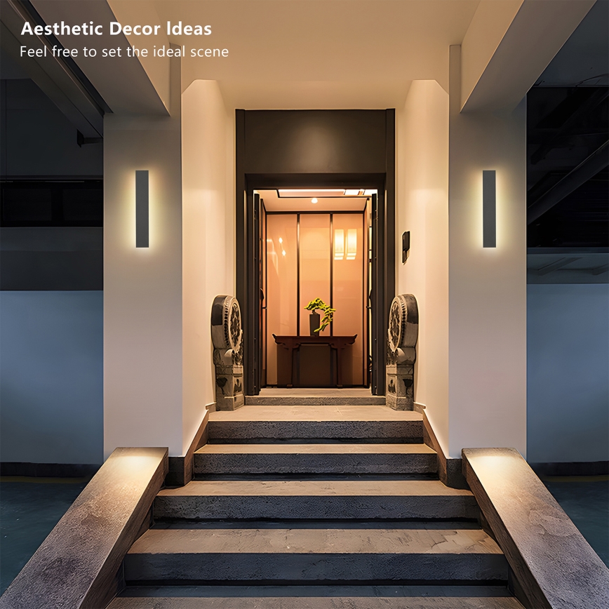 Brilagi - LINEAR LED āra sienas gaismeklis/8W/230V 4000K IP65 30 cm antracīts CRI 90