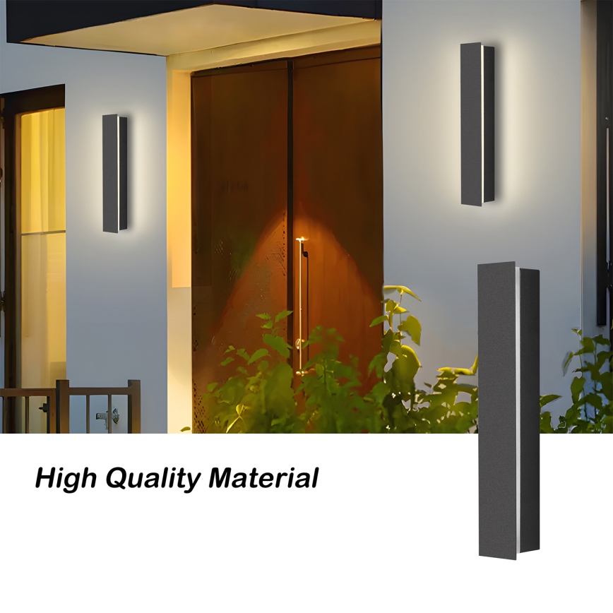 Brilagi - LINEAR LED āra sienas gaismeklis/8W/230V 4000K IP65 30 cm antracīts CRI 90
