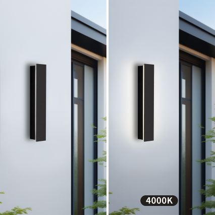 Brilagi - LED āra sienas gaismeklis LINEAR LED/8W/230V 4000K IP65 30 cm melns CRI 90