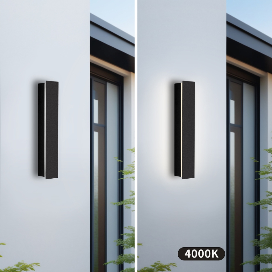 Brilagi - LED āra sienas gaismeklis LINEAR LED/8W/230V 4000K IP65 30 cm melns CRI 90