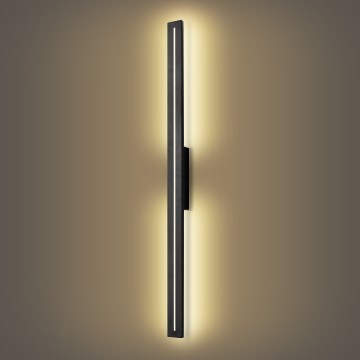 Brilagi - LED āra sienas gaismeklis LINEO LED/24W/230V 3000K IP65 100 cm melns