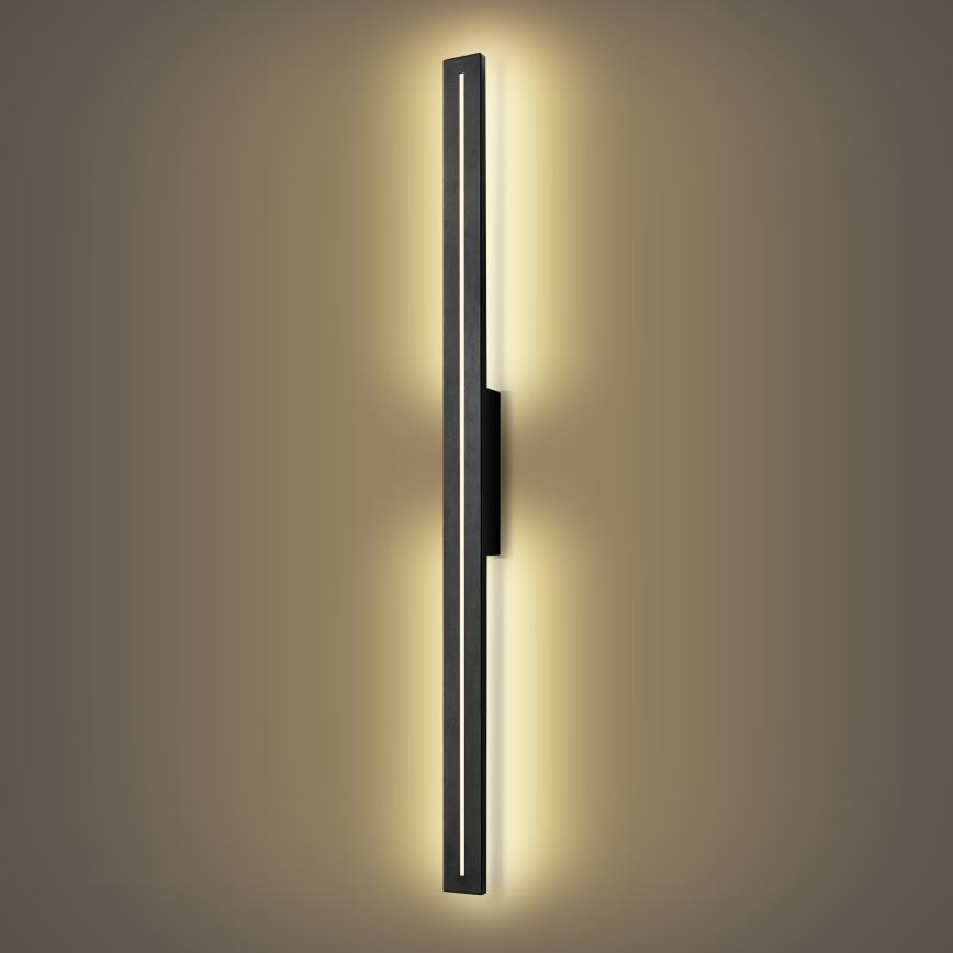 Brilagi - LED āra sienas gaismeklis LINEO LED/24W/230V 3000K IP65 100 cm melns
