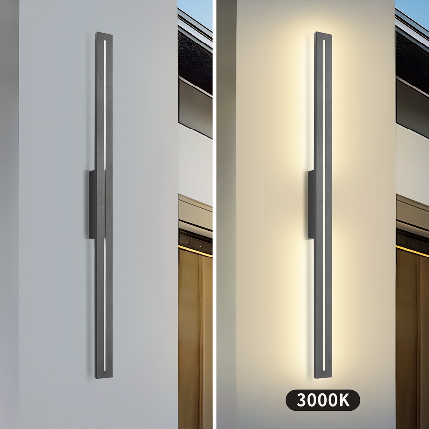 Brilagi - LED āra sienas gaismeklis LINEO LED/24W/230V 3000K IP65 100 cm antracīts CRI 90