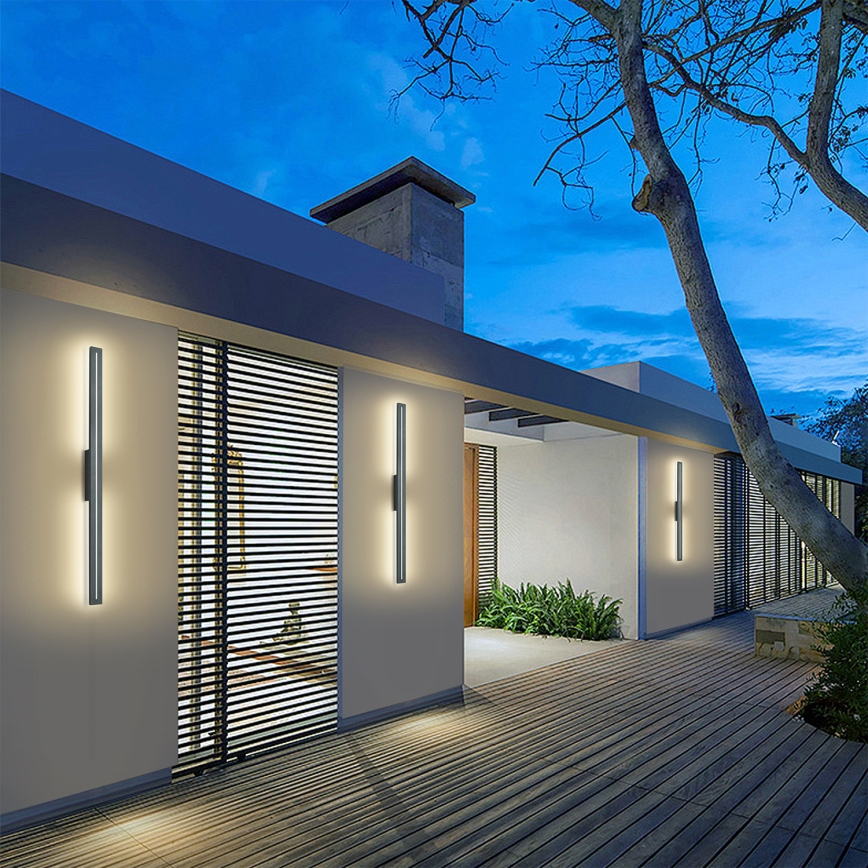 Brilagi - LED āra sienas gaismeklis LINEO LED/24W/230V 3000K IP65 100 cm antracīts CRI 90