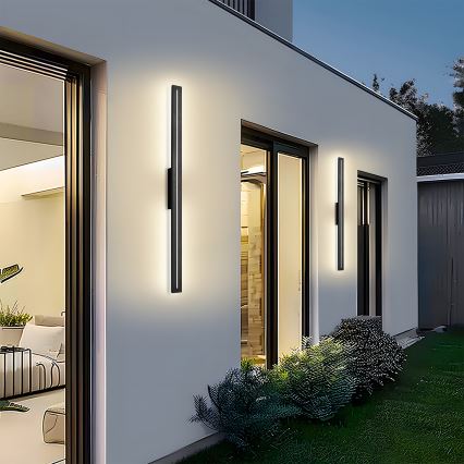 Brilagi - LED āra sienas gaismeklis LINEO LED/24W/230V 3000K IP65 100 cm melns CRI 90