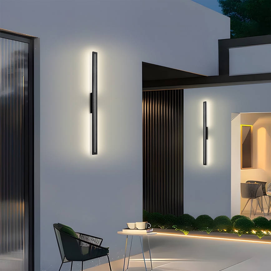 Brilagi - LED āra sienas gaismeklis LINEO LED/24W/230V 3000K IP65 100 cm melns CRI 90
