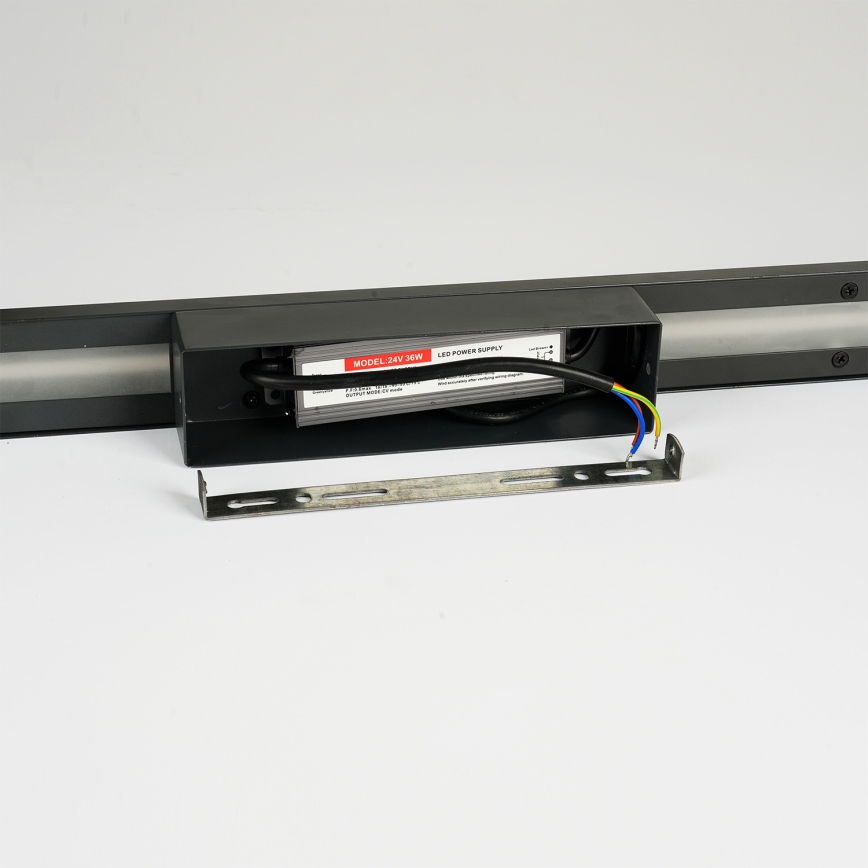Brilagi - LED āra sienas gaismeklis LINEO LED/24W/230V 3000K IP65 100 cm melns CRI 90