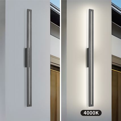 Brilagi - LED āra sienas gaismeklis LINEO LED/24W/230V 4000K IP65 100 cm antracīts CRI 90