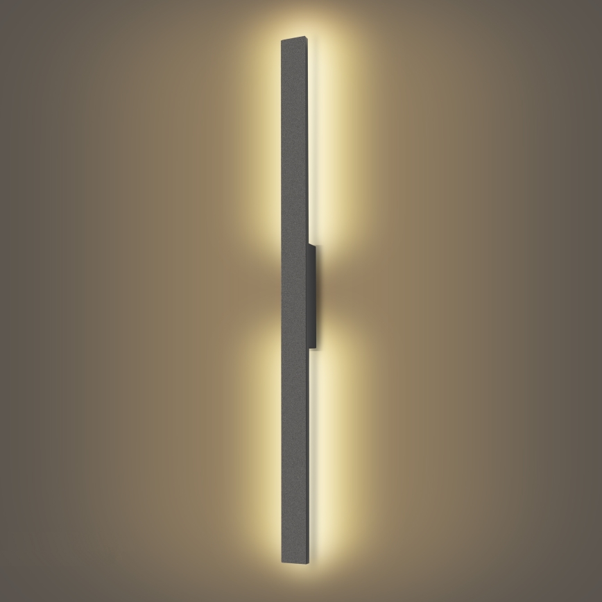Brilagi - LED āra sienas gaismeklis LUNA LED/24W/230V 3000K IP65 100 cm antracīts