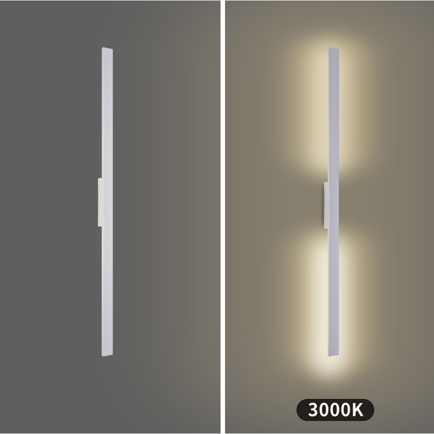 Brilagi - LED āra sienas gaismeklis LUNA LED/24W/230V 3000K IP65 100 cm balts CRI 90