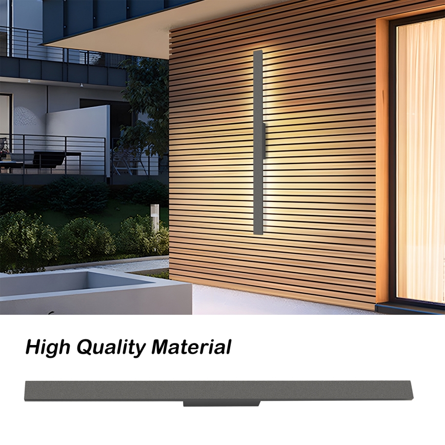 Brilagi - LED āra sienas gaismeklis LUNA LED/24W/230V 3000K IP65 100 cm antracīts CRI 90