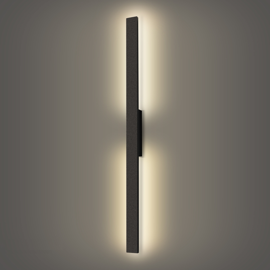 Brilagi - LED āra sienas gaismeklis LUNA LED/24W/230V 4000K IP65 100 cm melns