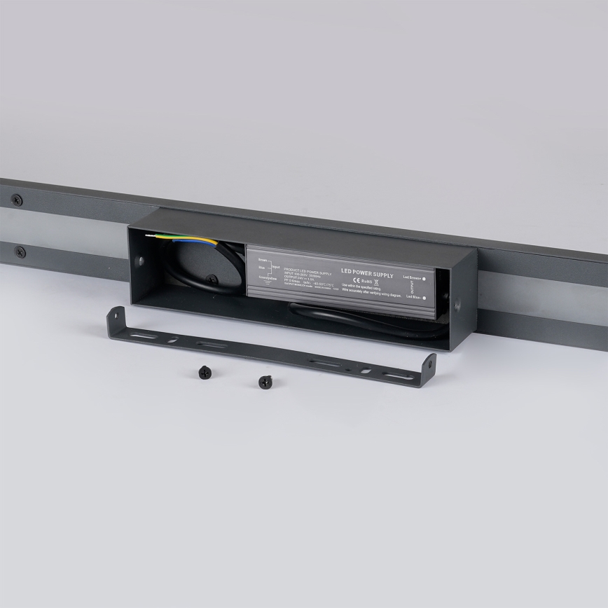 Brilagi - LED āra sienas gaismeklis LUNA LED/30W/230V 3000K IP65 150 cm antracīts CRI 90