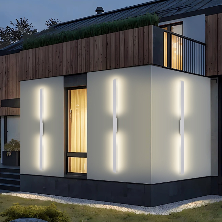 Brilagi - LED āra sienas gaismeklis LUNA LED/30W/230V 3000K IP65 150 cm balts CRI 90