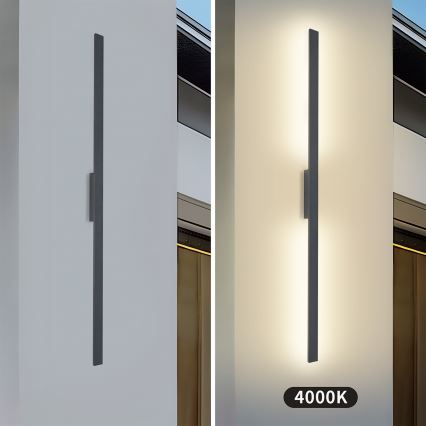 Brilagi - LED āra sienas gaismeklis LUNA LED/30W/230V 4000K IP65 150 cm antracīts CRI 90