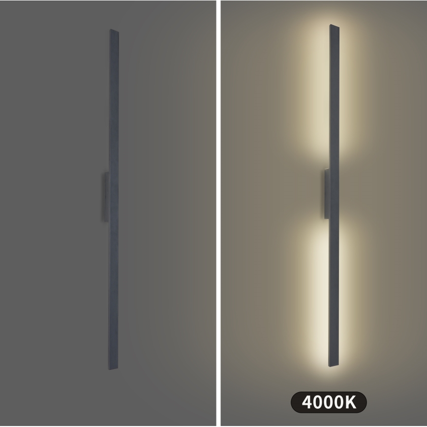 Brilagi - LED āra sienas gaismeklis LUNA LED/30W/230V 4000K IP65 150 cm antracīts CRI 90