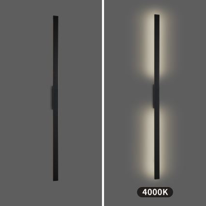 Brilagi - LED āra sienas gaismeklis LUNA LED/30W/230V 4000K IP65 150 cm melns CRI 90