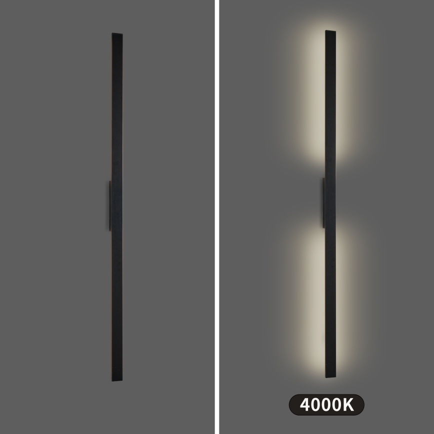 Brilagi - LED āra sienas gaismeklis LUNA LED/30W/230V 4000K IP65 150 cm melns CRI 90